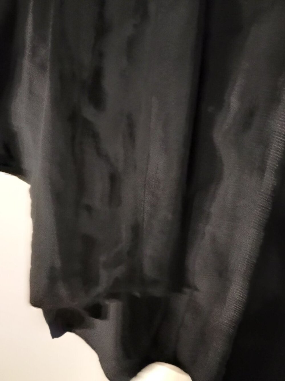 RAIN Black Open Front Cocoon Cardigan Topper Size L 100% Viscose Batwing Kimono - Picture 4 of 6